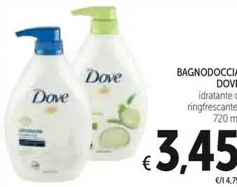 Conad Dove Bagnodoccia Idratante 720ml offerta