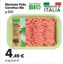 Carrefour Market Carrefour Bio Macinato Pollo offerta
