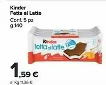 Carrefour Market Ferrero Kinder Fetta Al Latte offerta