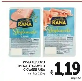Conad Rana Giovanni - Sfogliavelo Ricotta E Spinaci 125 G(ml) offerta