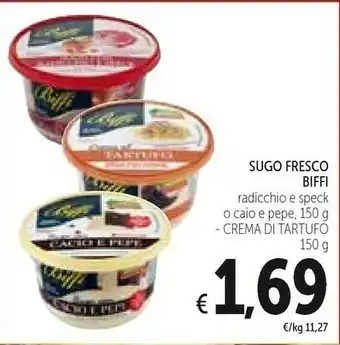 Conad Biffi Sugo Fresco Radicchio E Speck O Caio E Pepe offerta