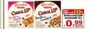 CTS Supermercati Consilia - Cereal Up Barrette con Cioccolato 126 g(ml) offerta