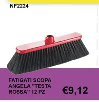 Italy Cash and Carry FATIGATI SCOPA ANGELA "TESTA ROSSA" 12 PZ offerta