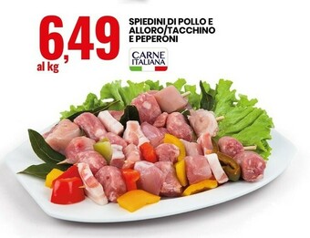 Eurospin Spiedini Di Pollo E Alloro / Tacchino E Peperoni offerta