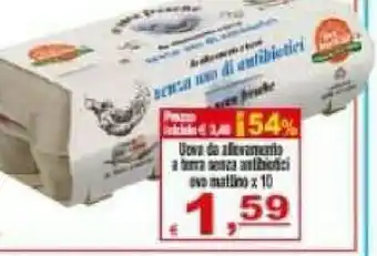 CTS Supermercati Uova Da Allevamento A Terra Senza Antibiotici offerta