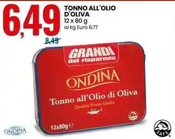 Eurospin Ondina Tonno All'olio D'oliva offerta