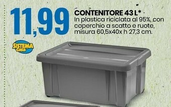 Eurospin Contenitore 43l offerta