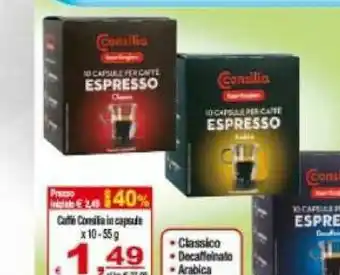 CTS Supermercati Consilia Caffe In Capsule offerta
