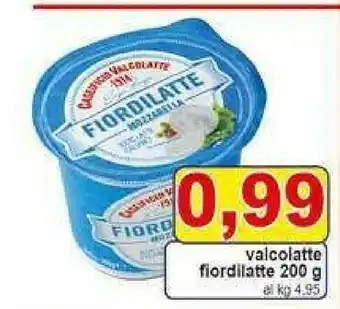 Gros Caseificio valcolatte Fiordilatte Mozzarella 200 G(ml) offerta