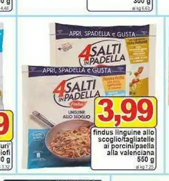 Gros Findus 4 Salti In Padella Linguine Allo Scoglio 550g offerta