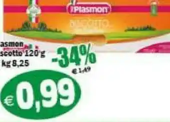 Gros Plasmon Biscotto Con Crema Di Latte offerta