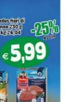Gros Findus 2 Fiori Di Tonno 230 G(ml) offerta