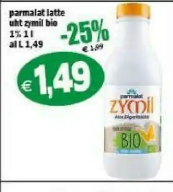 Il Castoro Supermercati Parmalat Zymil Latte Intero Alta Digeribilità Senza Lattosio UHT 1000 G(ml) offerta