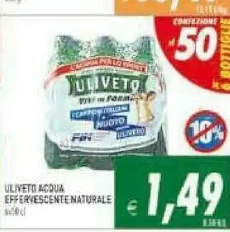 Gros Uliveto Uliveto - Acqua Minerale Effervescente Naturale offerta