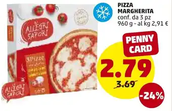 PENNY Pizza Margherita 960g offerta