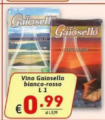 Ipercarni Ster Gaiosello Vino Bianco-Rosso offerta