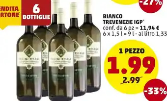 PENNY Bianco Trevenezie IGP 6x1,5L offerta