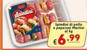 Ipercarni Spiedini Di Pollo E Peperoni Martini offerta