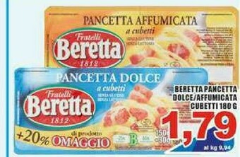 Gros Beretta Pancetta offerta