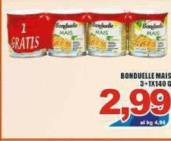 Gros Bonduelle Mais offerta