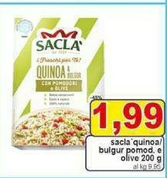 Gros Saclà Quinoa E Bulgur Con Pomodori E Olive 200 G(ml) offerta