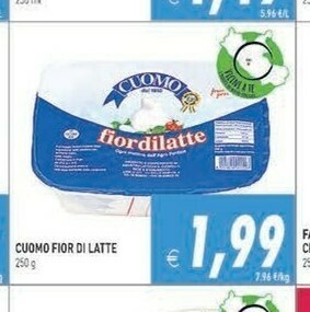 Gros Cuomo Fior Di Latte offerta