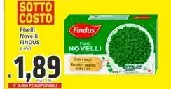 Paghi Poco Findus piselli novelli offerta