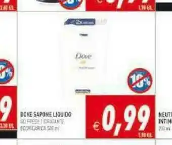 Dove Sapone Liquido Idratante Ecoricarica