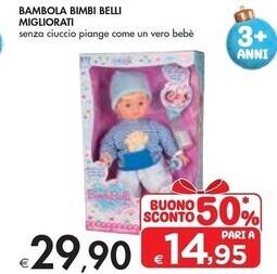Bennet Migliorati bambola bimbi belli offerta