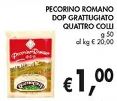Coal Quattrocolli pecorino romano dop grattugiato offerta