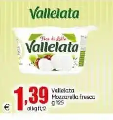 Elite Vallelata mozzarella fresca offerta