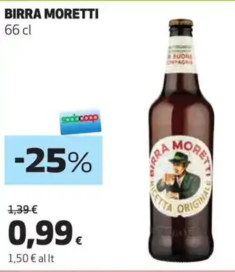 In Coop BIRRA MORETTI 66 cl offerta