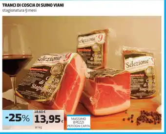 TRANCI DI COSCIA DI SUINO VIANI stagionatura 9 mesi