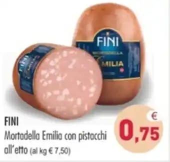 FINI Mortadella Emilia con pistacchi all' etto
