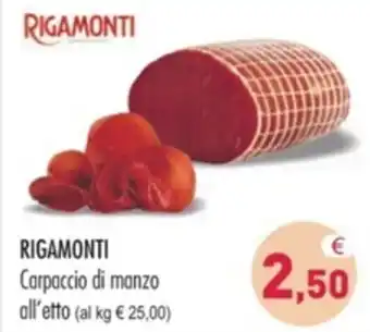 RIGAMONTI Carpaccio di manzo all'etto
