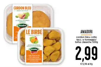 Conad Superstore Amadori Cordon bleu cotto 500g offerta