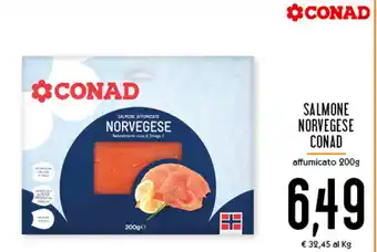 Conad Superstore Conad Salmone Norvegese 200g offerta