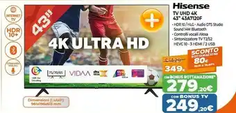 Expert Hisense 43A7120F offerta