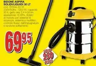 Mondo Brico Bidone Aspira Solidi/Siquidi offerta
