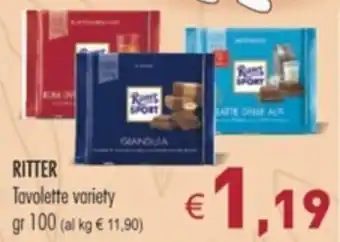 RITTER Tavolette variety gr 100
