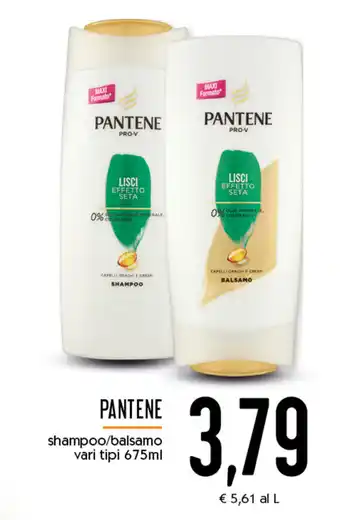 Conad Superstore Pantene shampoo/balsamo 675ml offerta