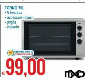 MD Discount Forno elettrico offerta