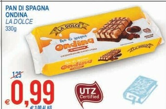 MD Discount La Dolce Pan Di Spagna Ondina 10 Merendine 330 G(ml) offerta