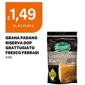 Ekom GRANA PADANO RISERVA DOP GRATTUGIATO FRESCO FERRARI G 60 offerta