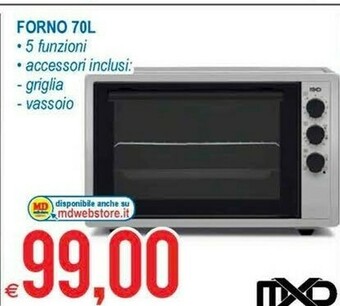 MD Discount Forno elettrico offerta