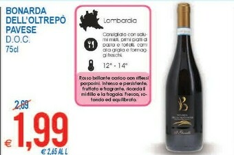 MD Discount Bonarda Dell Oltrepo Pavese Doc offerta