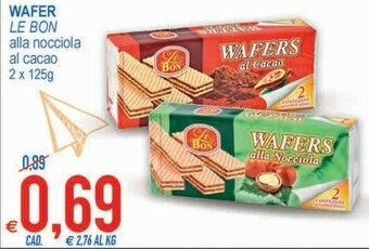 MD Discount Le Bon Wafers Alla Nocciola offerta