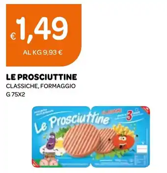 Ekom LE PROSCIUTTINE CLASSICHE, FORMAGGIO G 75X2 offerta