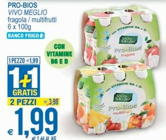 MD Discount Vivo Meglio Pro Bios Multifrutti 600 G(ml) offerta