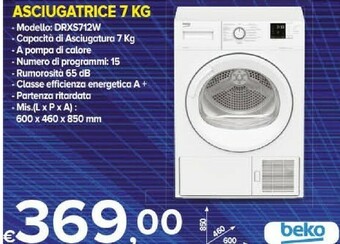 MD Discount Beko Asciugatrice offerta